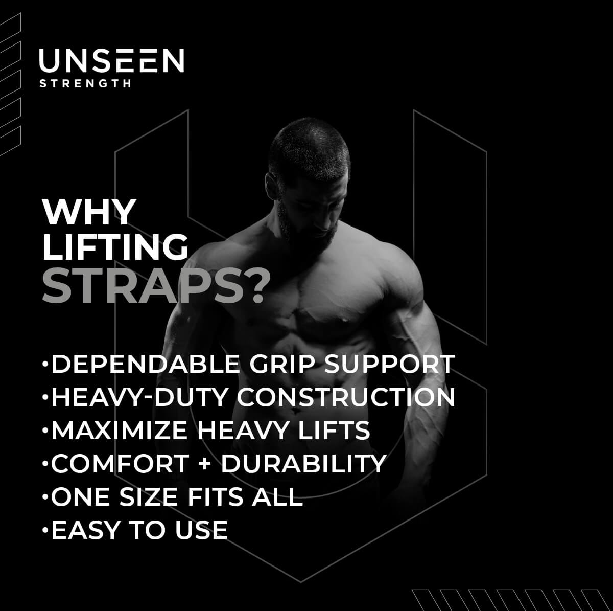 Lifting Straps - Black