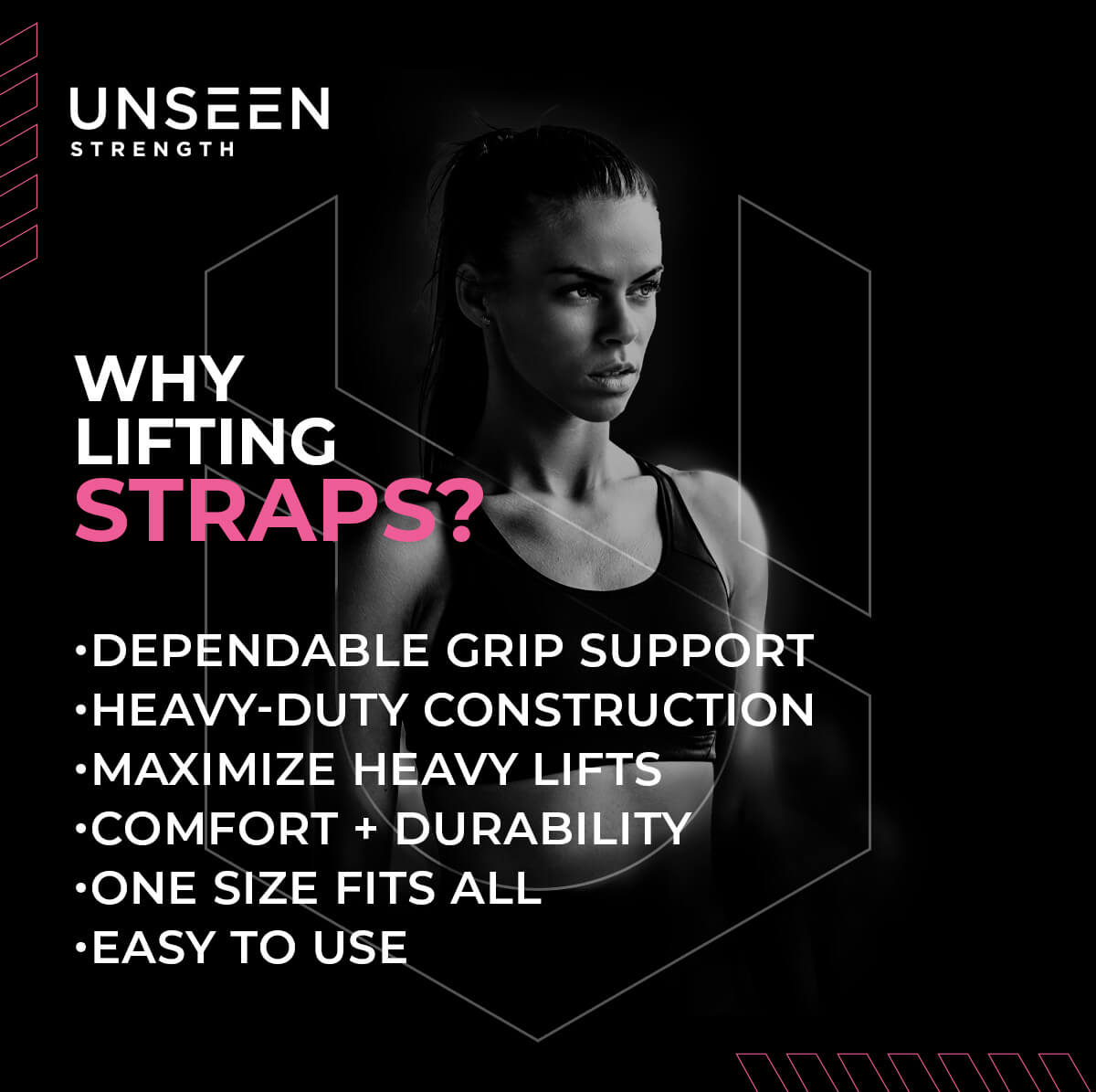 Lifting Straps - Pink